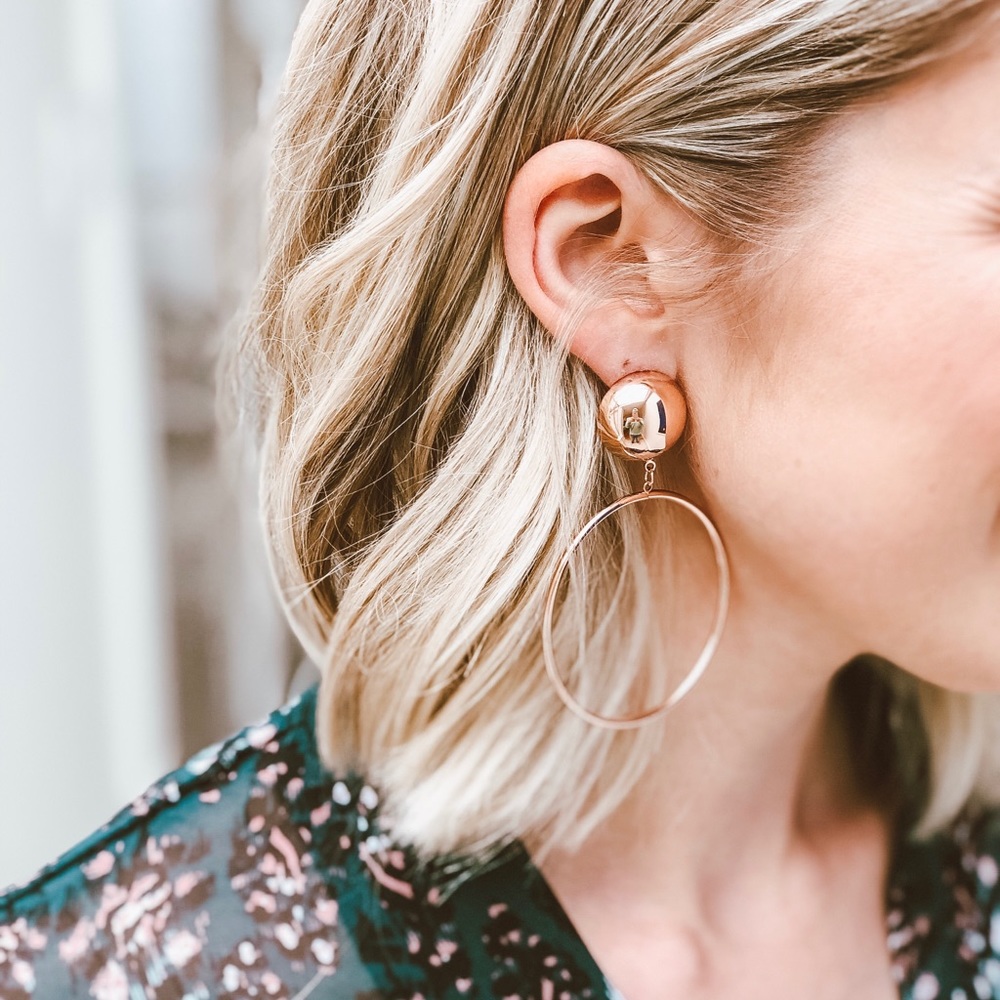 Parker Rose Gold Hoop